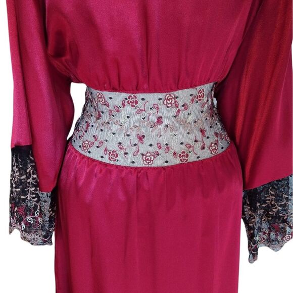 Vintage Valerie Stevens Floral Long Robe - Picture 3 of 9